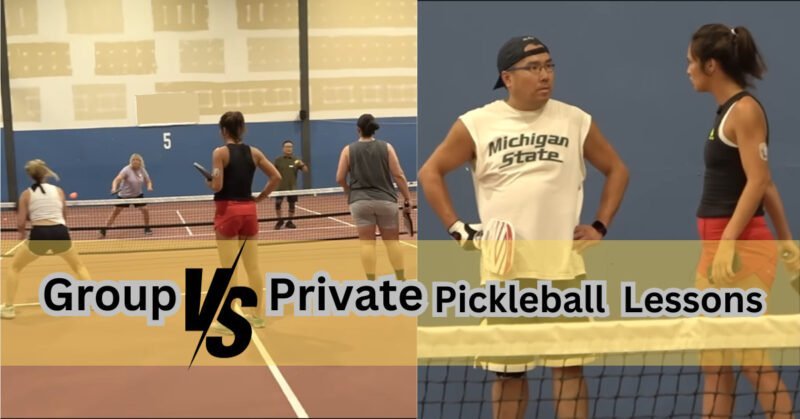 group vs private pickleball lessons coaching