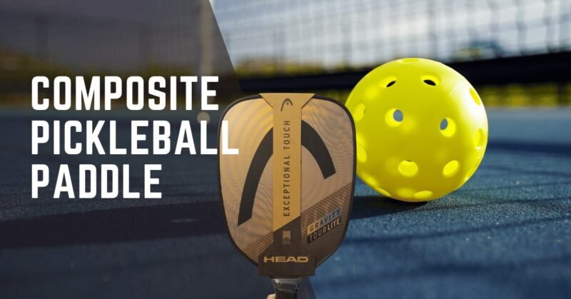 what does composite pickleball paddle mean and ball on a court