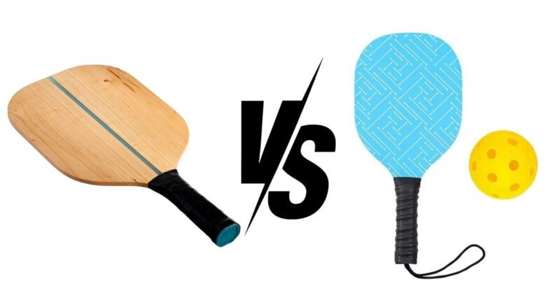 the difference between wooden and plastic pickleball paddle
