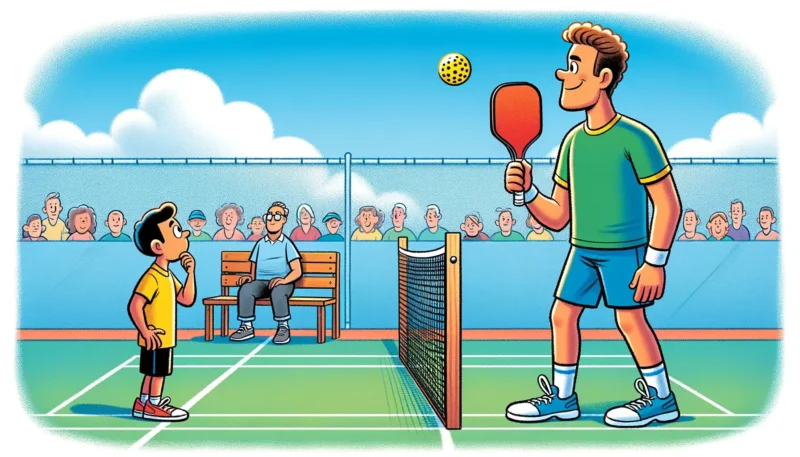 tall pickleball players advantages while playing 