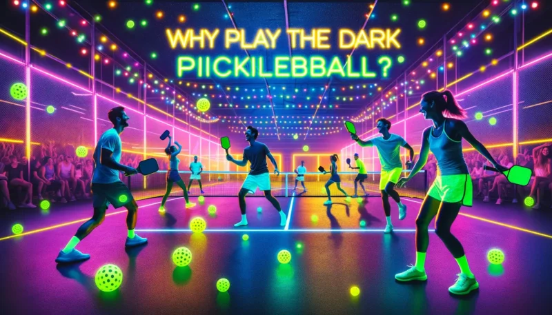 why play dark pickleball
