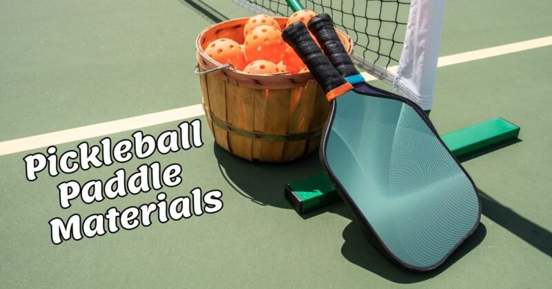 What are pickleball paddle made of