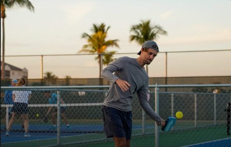 a player polishing skill for growing in pickleball league